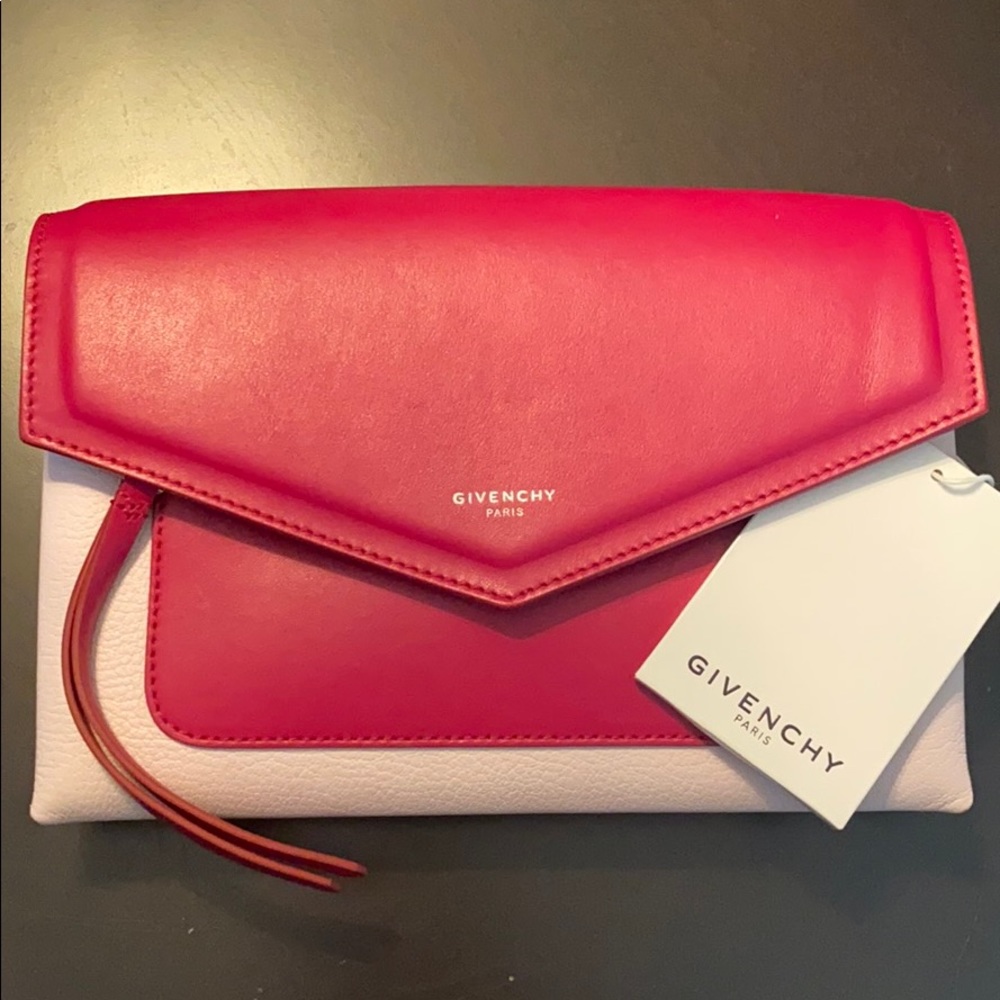 Pink Givenchy Envelope Clutch bag